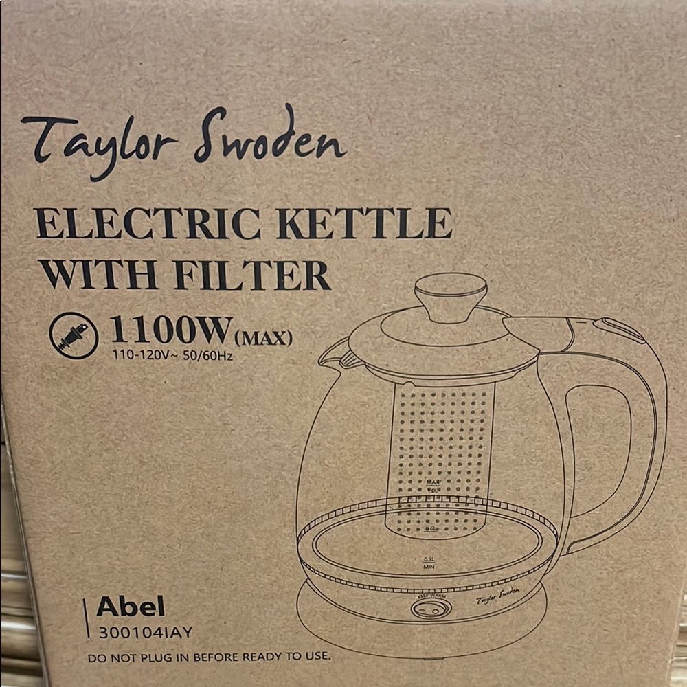Taylor Swoden Electric Kettle with Filter